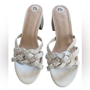 Sugar Women's Cream Heeled Sandals